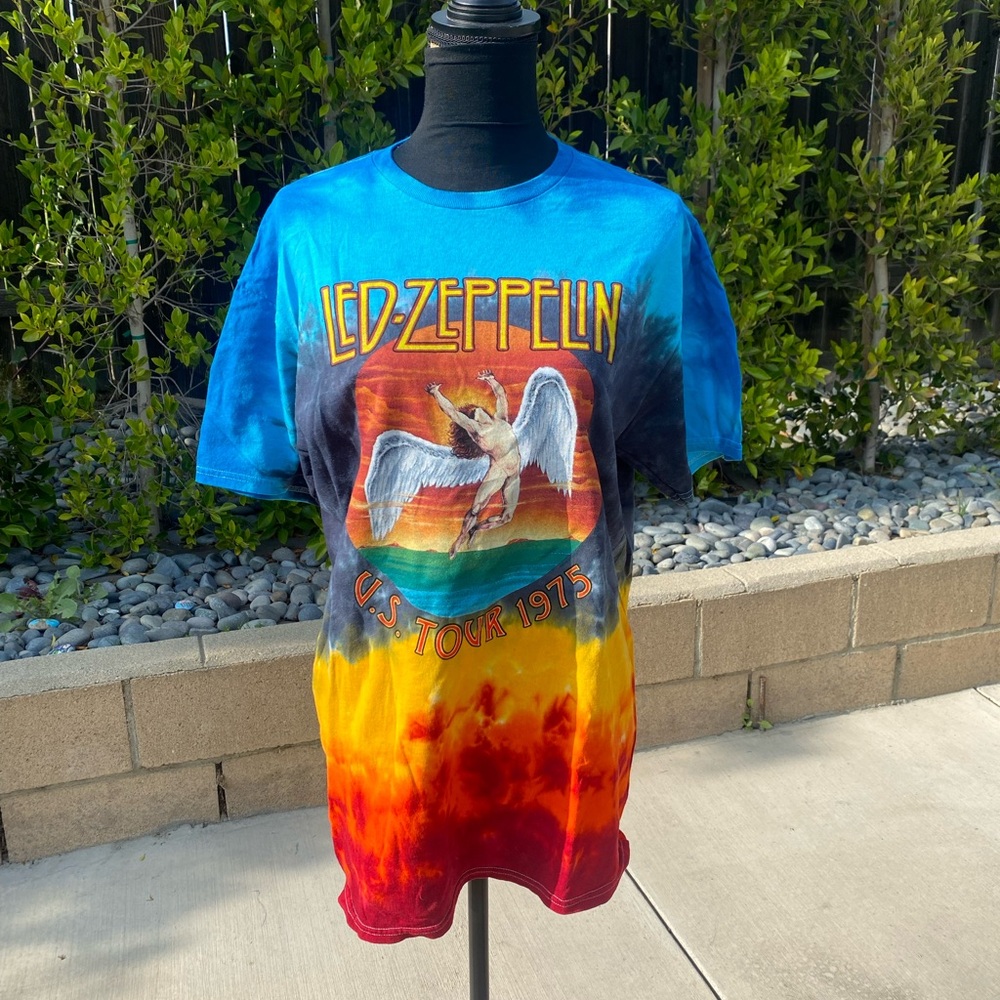 Colorful Led Zeppelin Tour 1975 T-Shirt